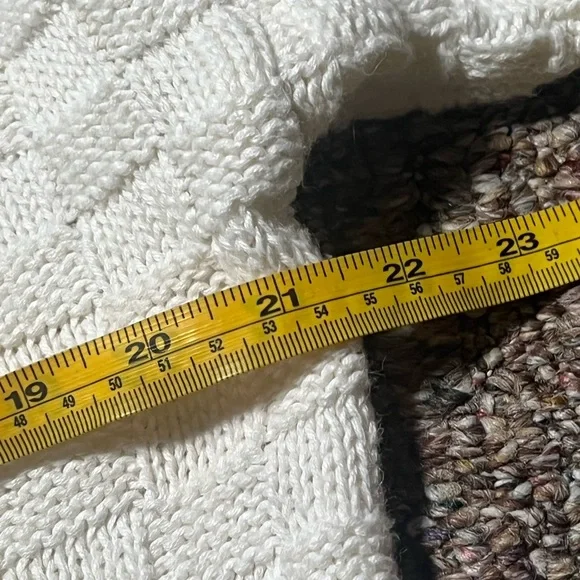 Vintage Gap 90s White Textured Knit Sweater Small Cozy Minimalist - Picture 14 of 15